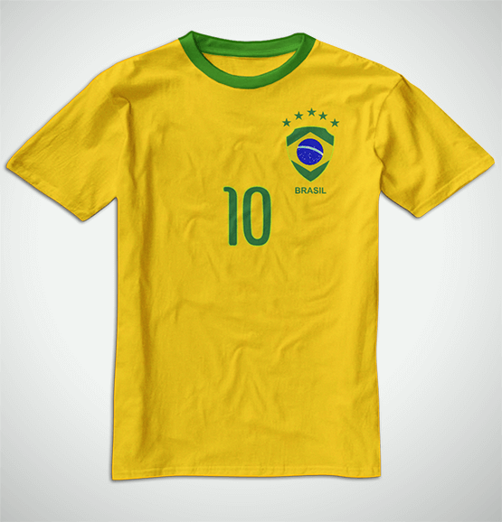Camiseta Infantil do Brasil
