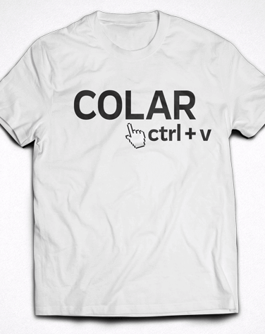 Camiseta Infantil Ctrl+V (Colar)